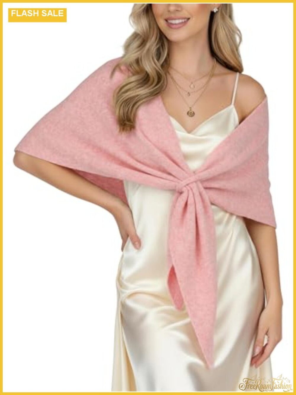 Womens Wool Blend Knit Shawl Wrap Pull Through Poncho Scarf One Size